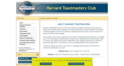 Desktop Screenshot of harvardtoastmastersclub.org